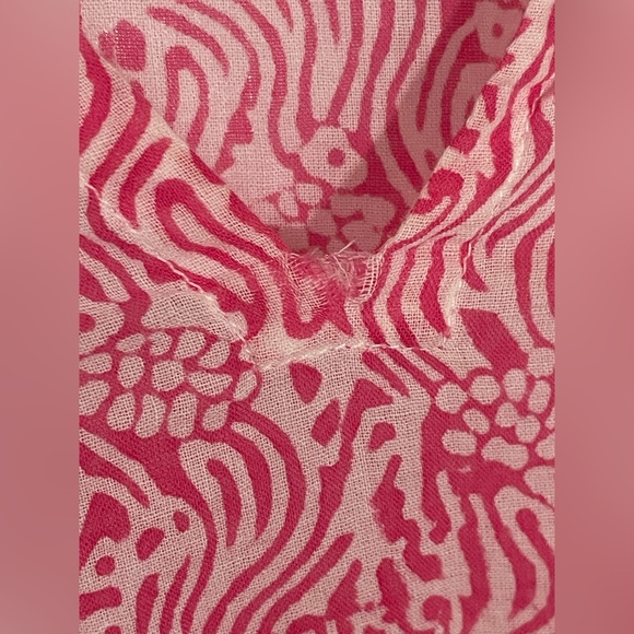 Oliphant Tunic Top Cover Women’s Small Pink V-neck Lightweight Beach Resortwear - Picture 7 of 7